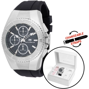 Technomarine Women's Watch - Cruise Original Black Dial Silicone Strap | TM-124033