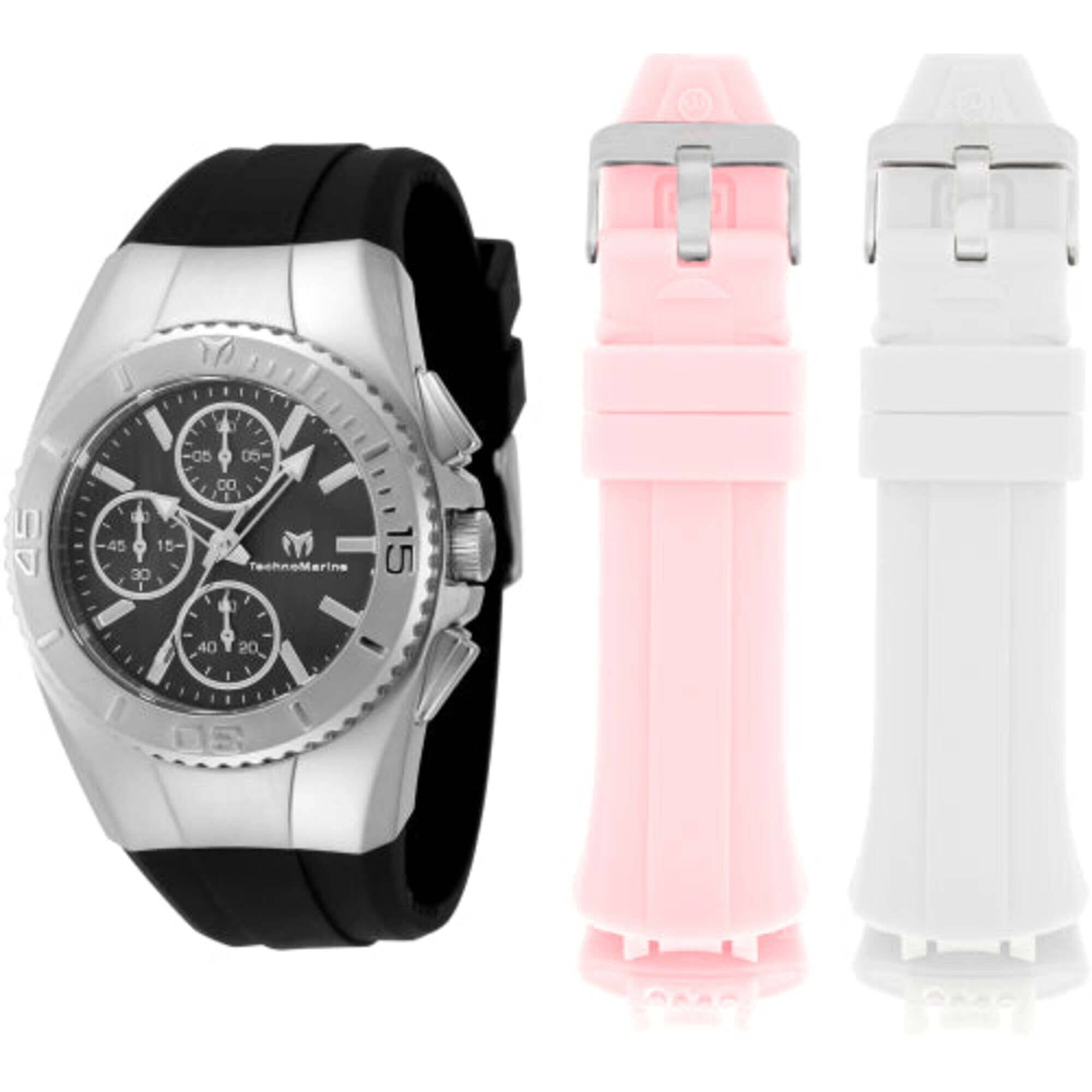 Technomarine Women's Watch - Cruise Original Black Dial Silicone Strap | TM-124033