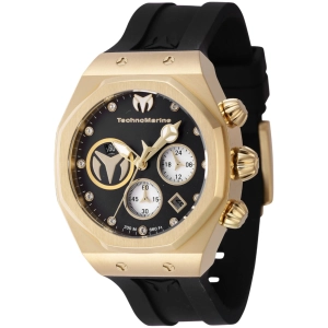 Technomarine Women's Watch - Reef Sun Chronograph Silver and Black Dial | TM-523007