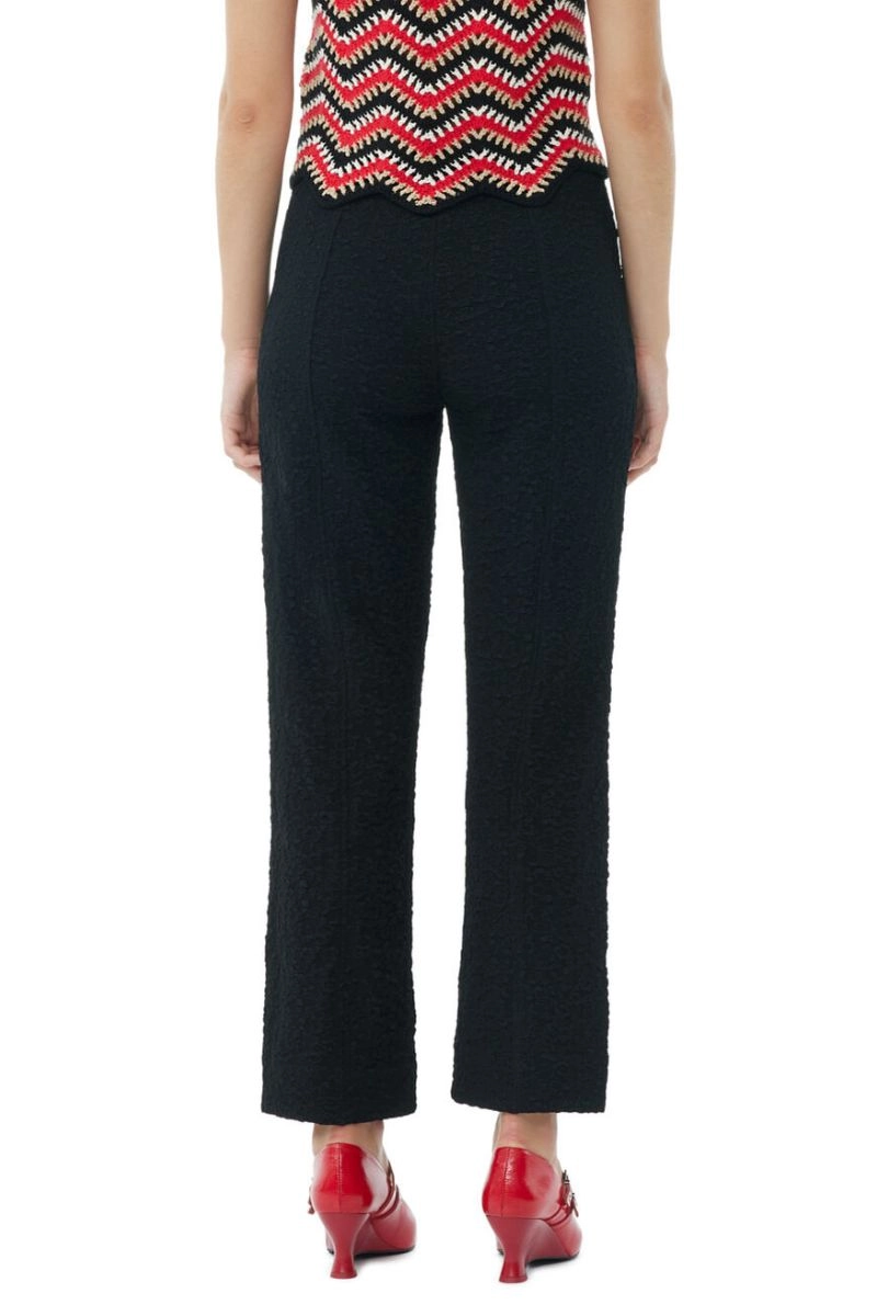 Textured Cropped Pants
