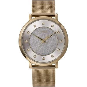 Timex Women's Watch - Celestial Opulence Silver Dial Yellow Gold Steel | TW2U67100