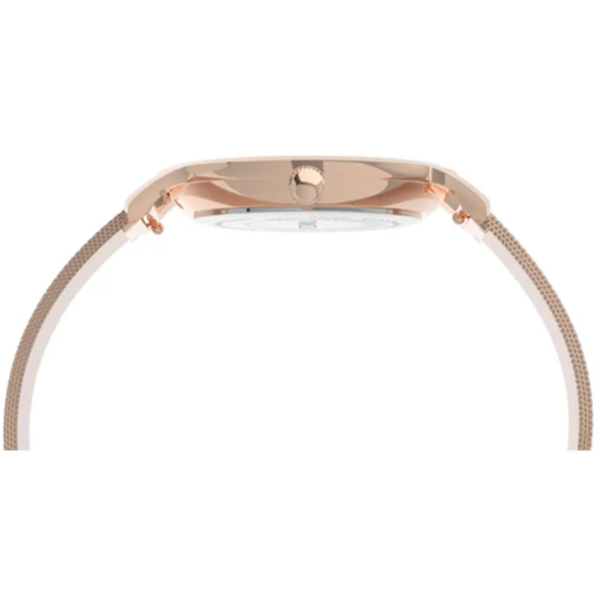 Timex Women's Watch - Full Bloom Rose Gold Stainless Steel Mesh Bracelet | TW2U19000