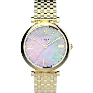 Timex Women's Watch - Parisienne Mother of Pearl Dial Steel Bracelet | TW2T79100VQ