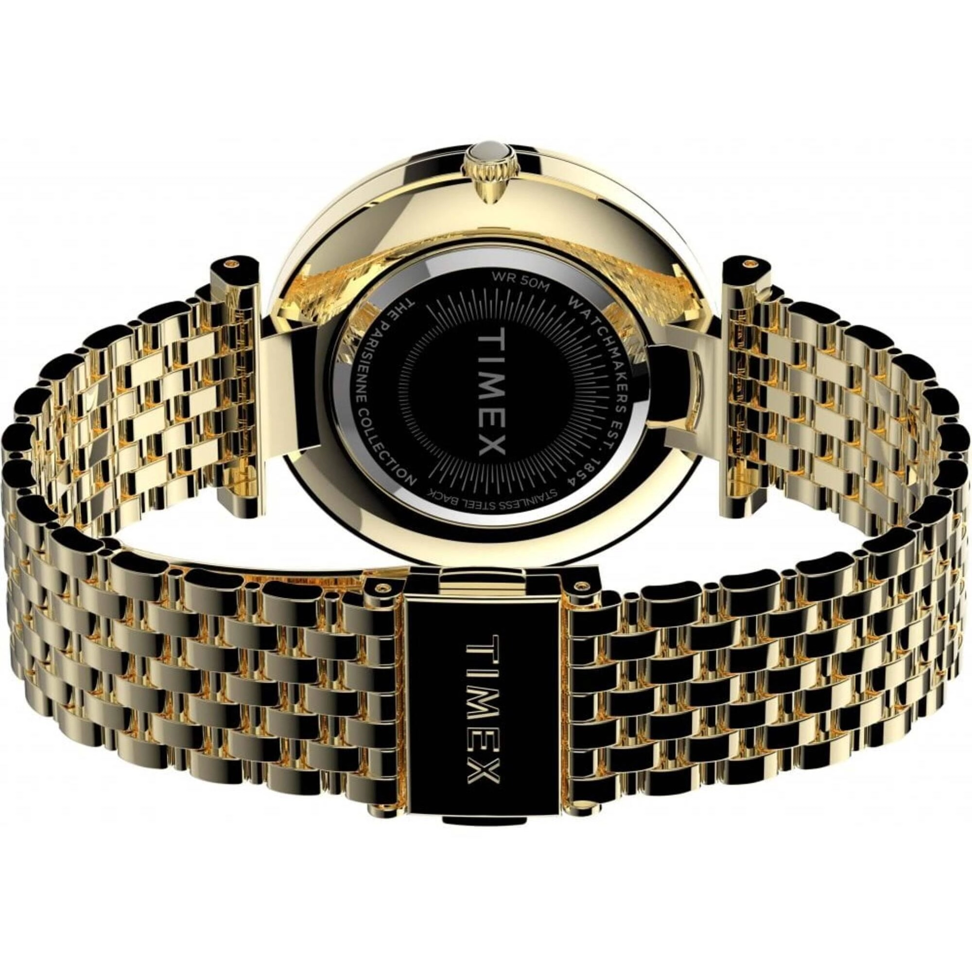 Timex Women's Watch - Parisienne Mother of Pearl Dial Steel Bracelet | TW2T79100VQ