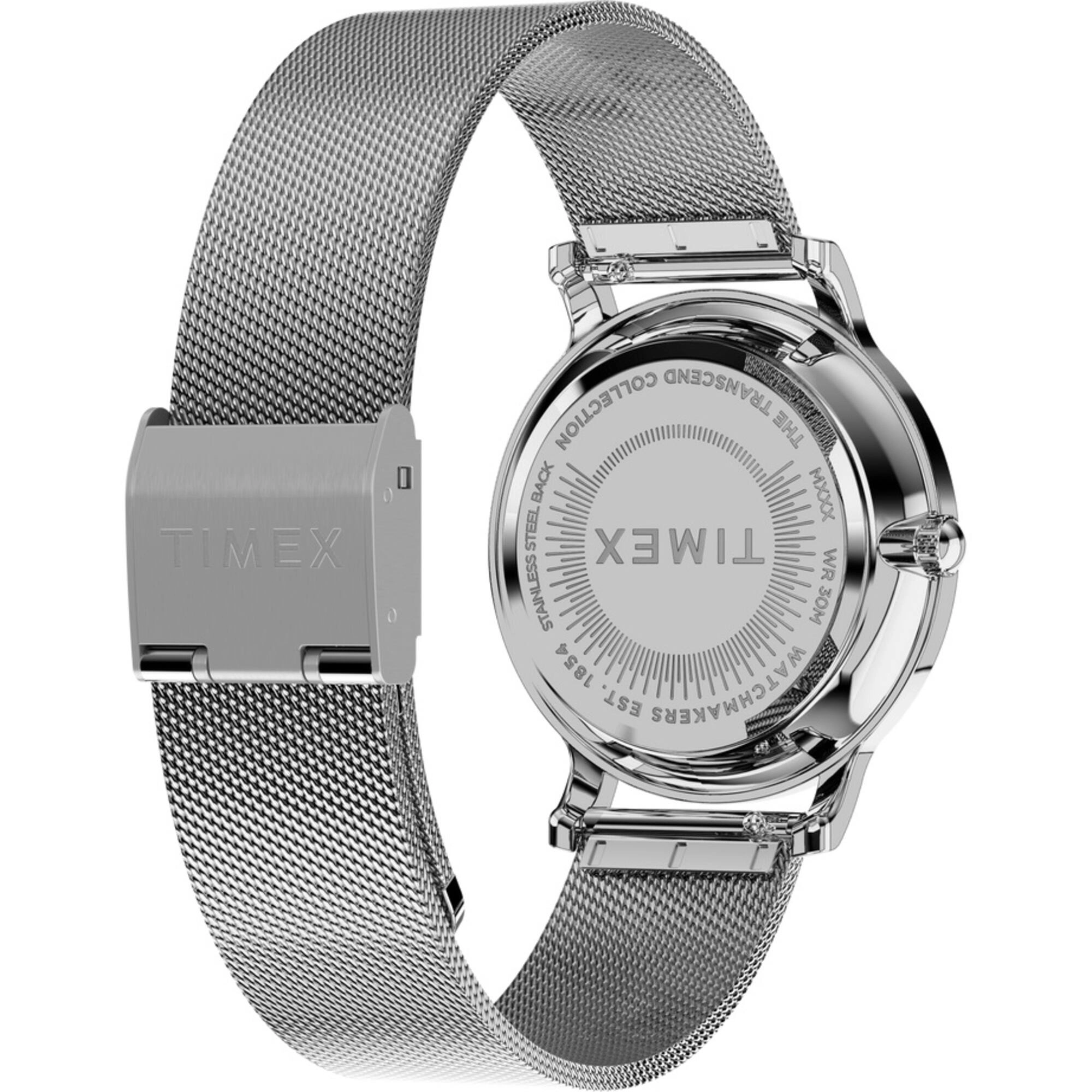 Timex Women's Watch - Transcend Silver Dial Stainless Steel Bracelet | TW2W19100VQ