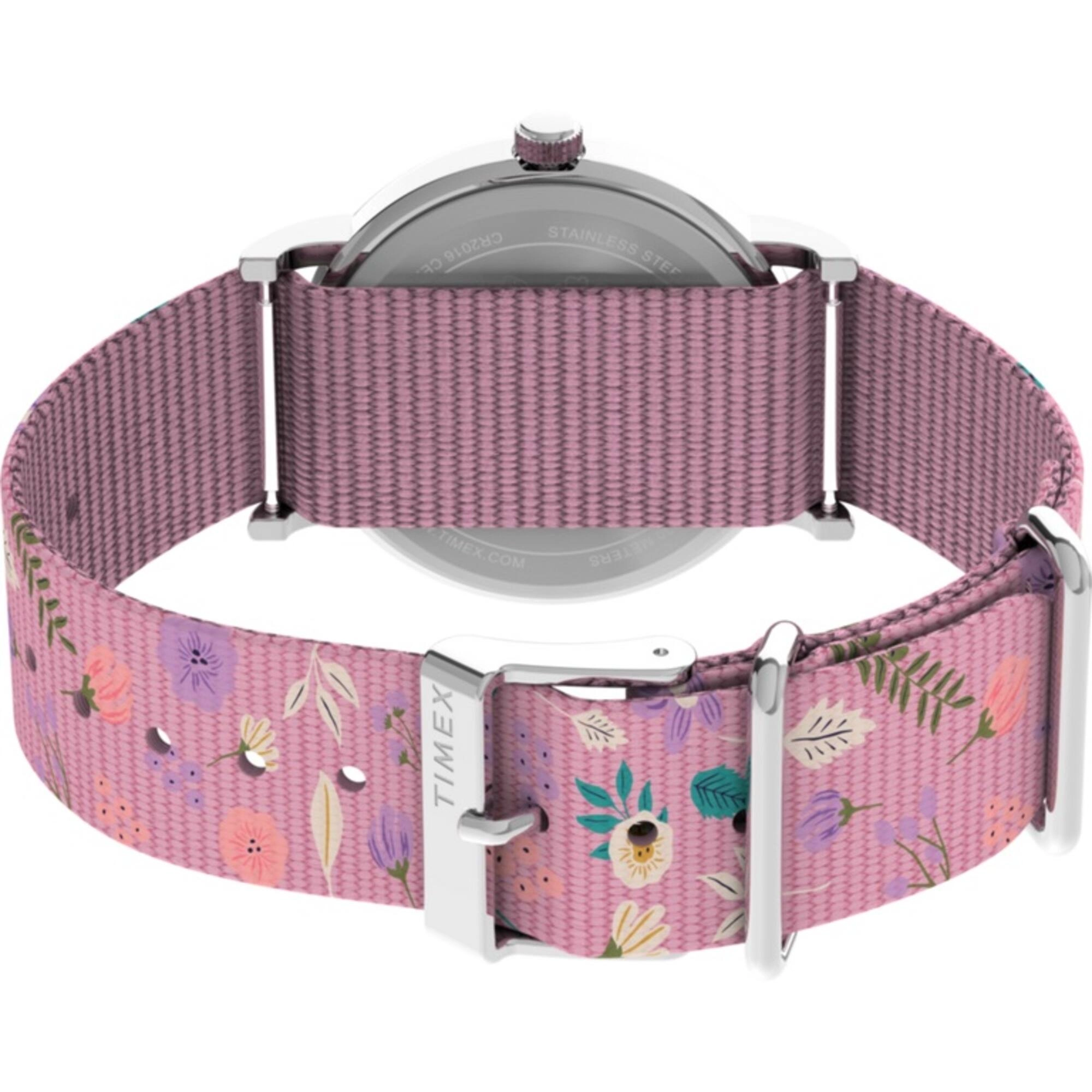 Timex Women's Watch - Weekender X Peanuts In Bloom Pink Fabric Strap | TW2V77800GP