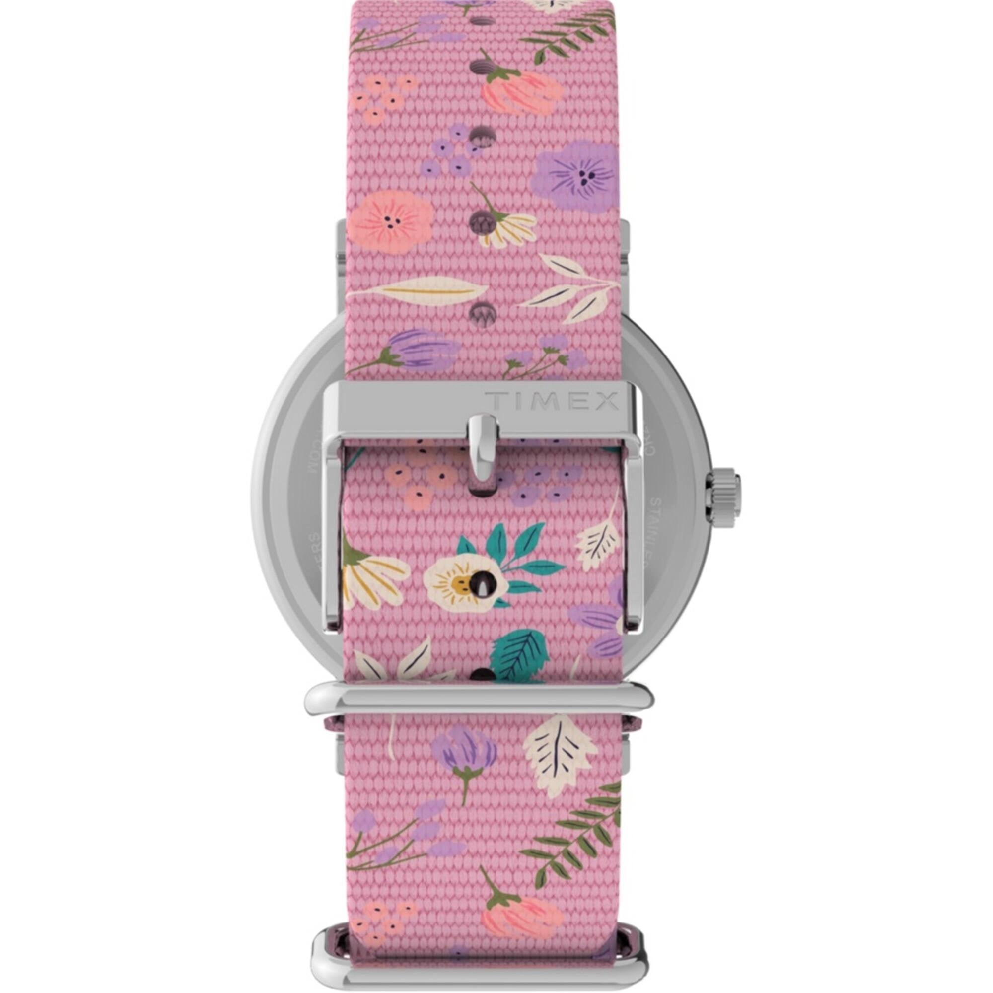 Timex Women's Watch - Weekender X Peanuts In Bloom Pink Fabric Strap | TW2V77800GP