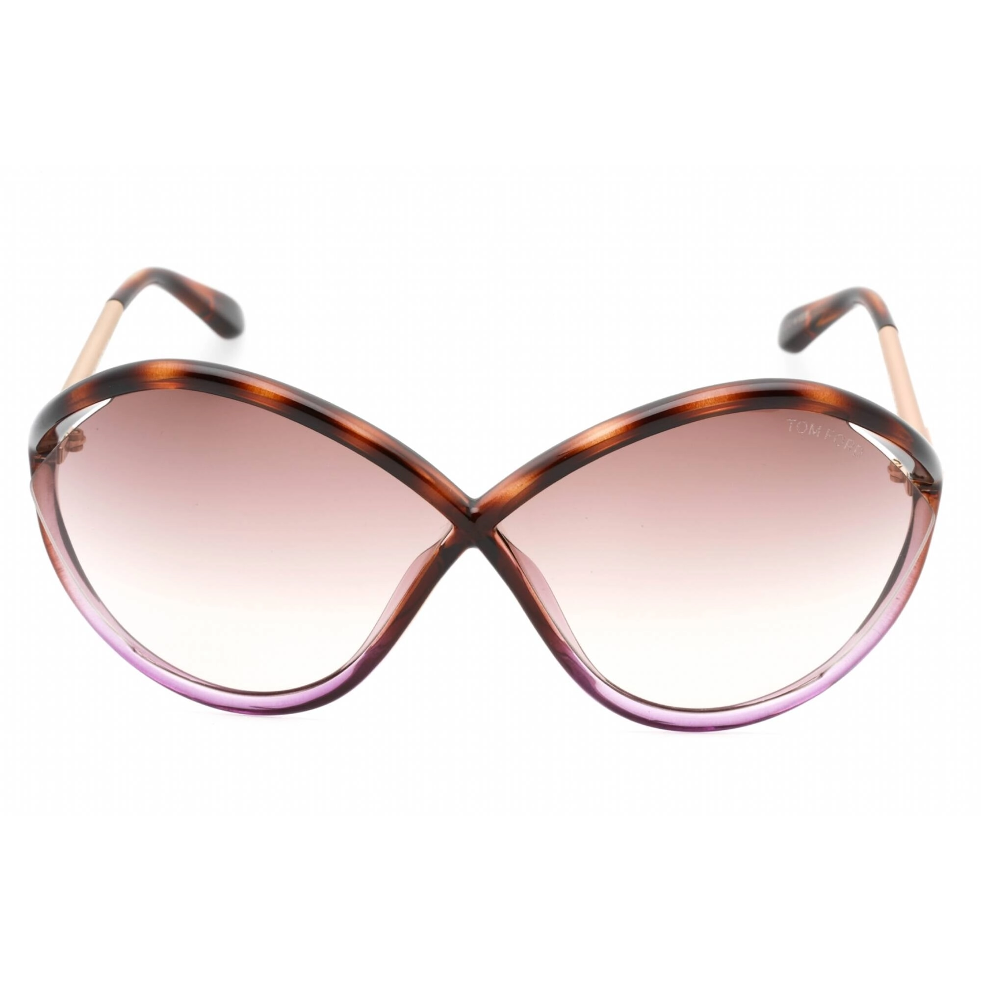 Tom Ford Women's Sunglasses - Colored Havana Plastic Oversized Frame | FT0528 55F