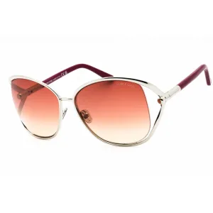 Tom Ford Women's Sunglasses - Shiny Palladium Metal Full Rim Oversized | FT1091 16T