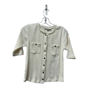 Top 3/4 Sleeve By Loft In Cream, Size:S