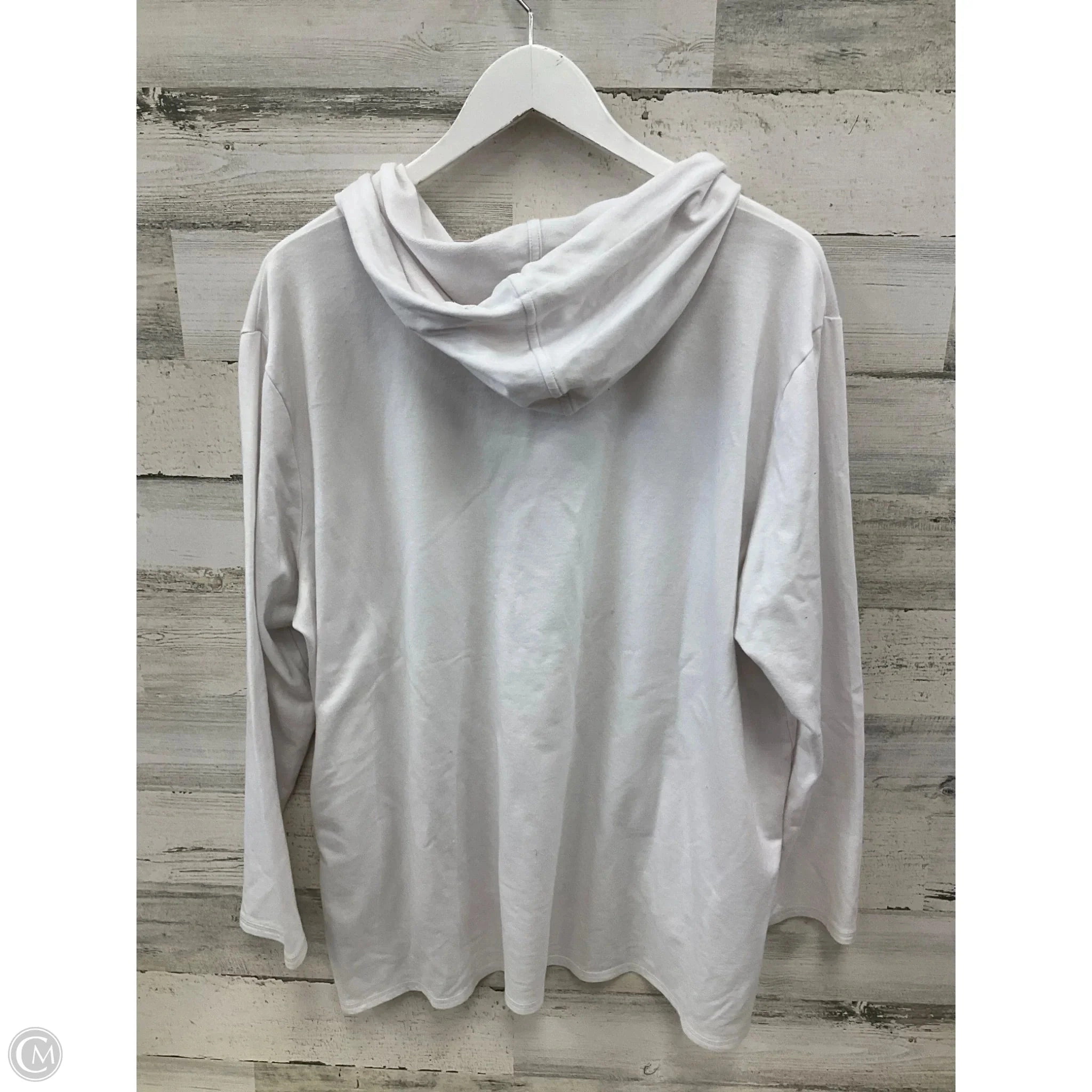 Top Long Sleeve By Michael By Michael Kors In White, Size: 2x