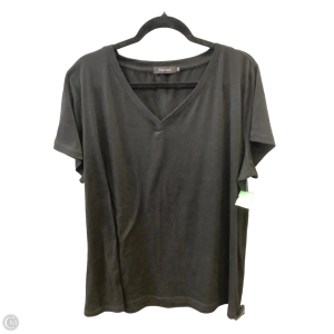 Top Short Sleeve Basic By Clothes Mentor In Black, Size: 3x