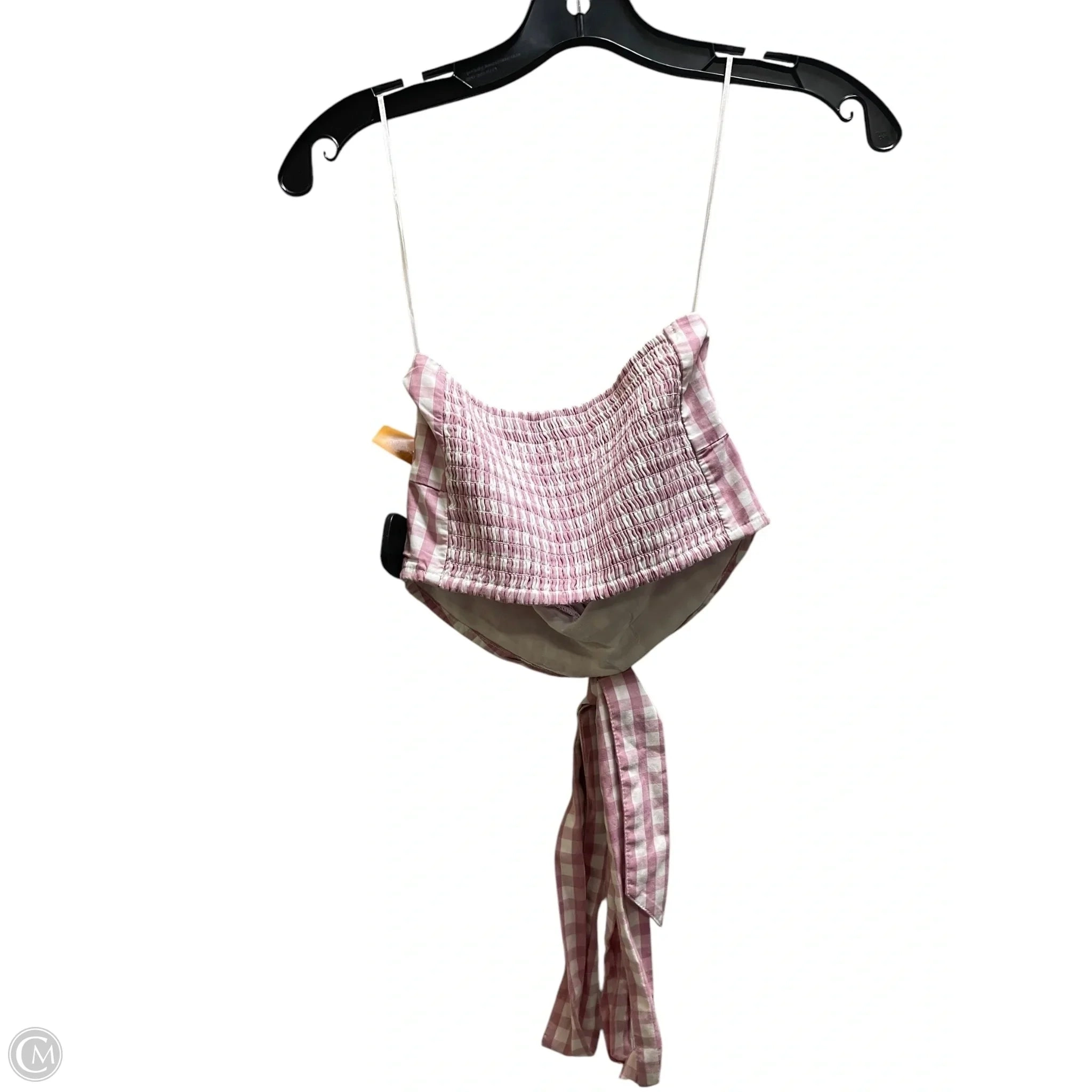 Top Sleeveless By Abercrombie And Fitch In Plaid Pattern, Size: Xs