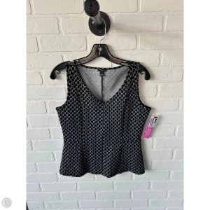 Top Sleeveless By Ann Taylor In Black & White, Size: S