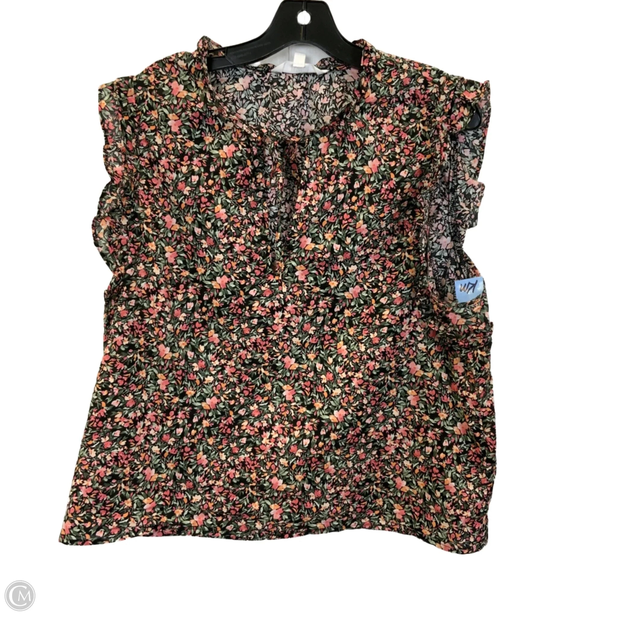 Top Sleeveless By Bb Dakota In Floral Print, Size: Xl