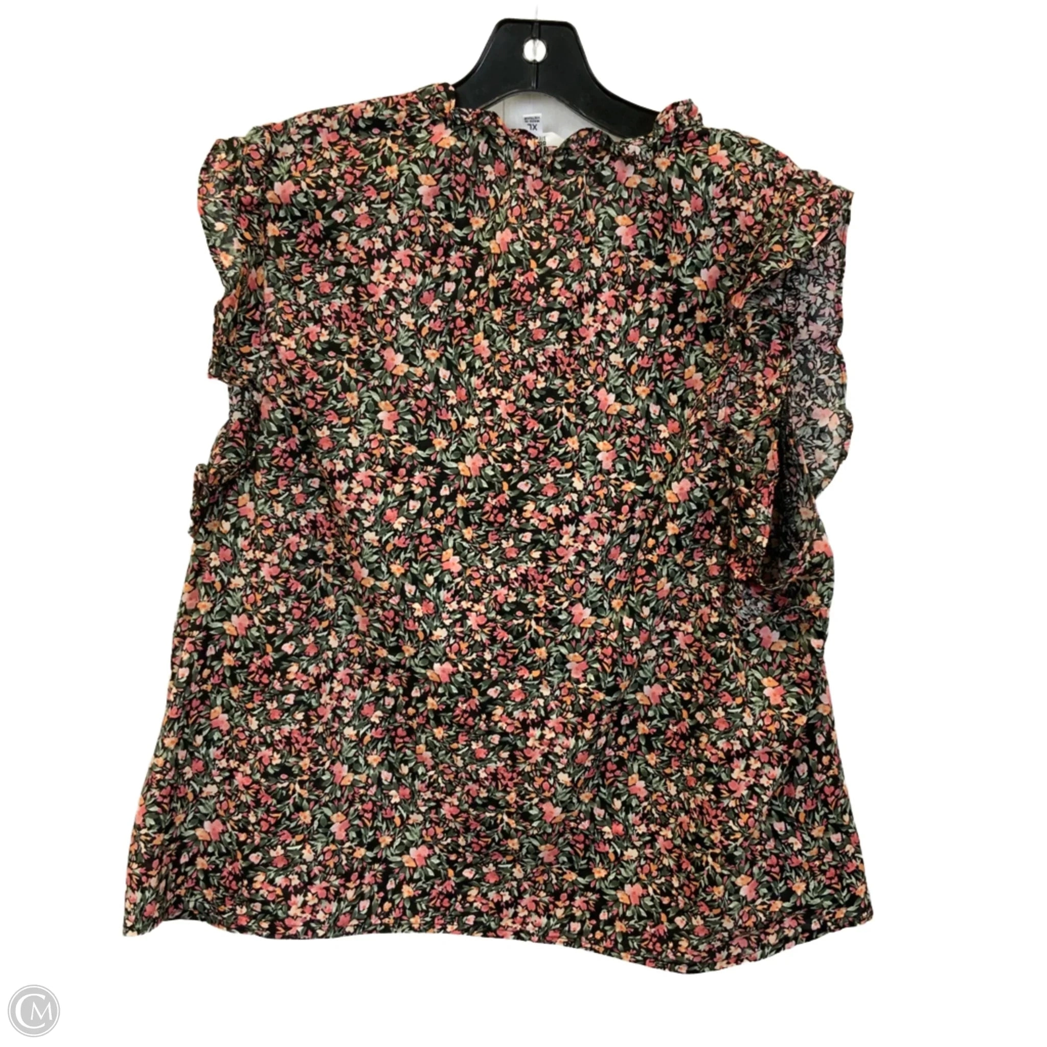 Top Sleeveless By Bb Dakota In Floral Print, Size: Xl