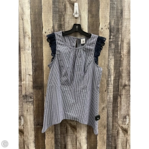Top Sleeveless By Cabi In Striped Pattern, Size: M