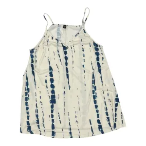 Top Sleeveless By Clothes Mentor In Blue & Cream, Size:4X