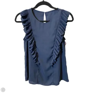 Top Sleeveless By Clothes Mentor In Navy, Size: S