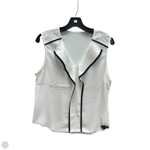 Top Sleeveless By Clothes Mentor In White, Size: L