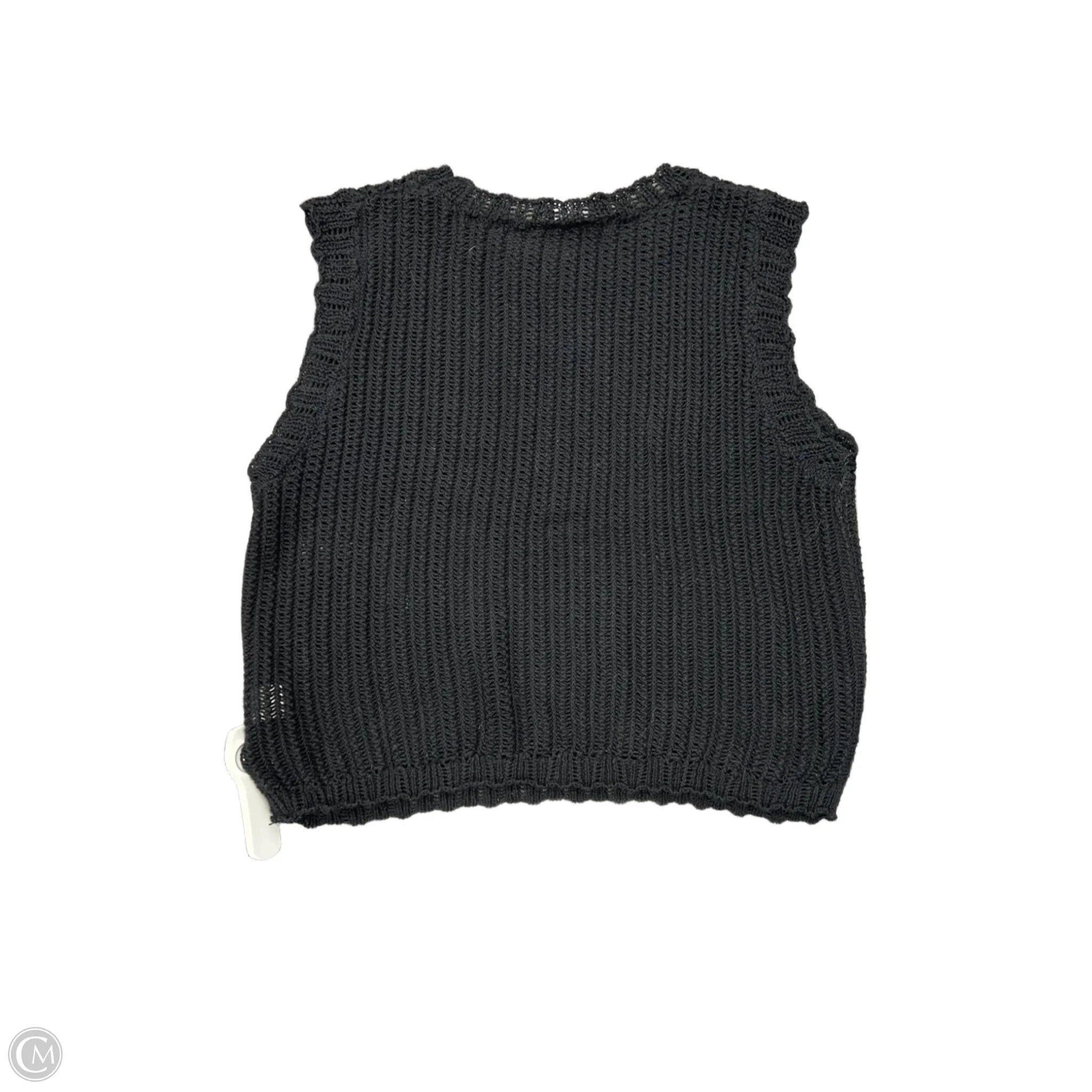 Top Sleeveless By Cmc In Black, Size: L