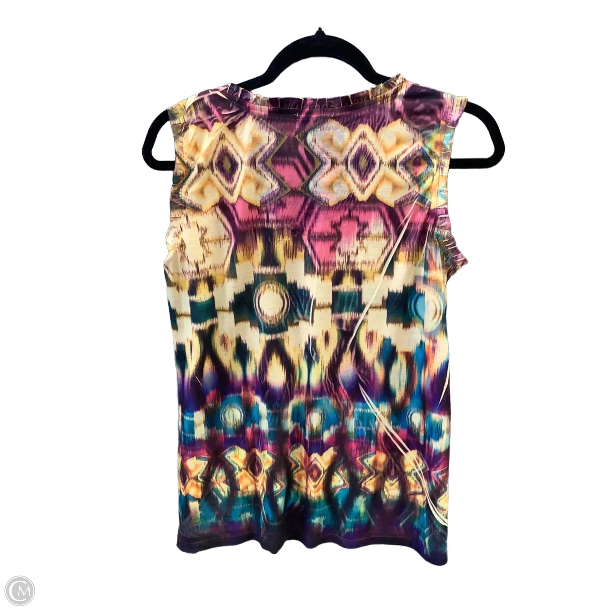 Top Sleeveless By Emerald In Multi-colored, Size: M