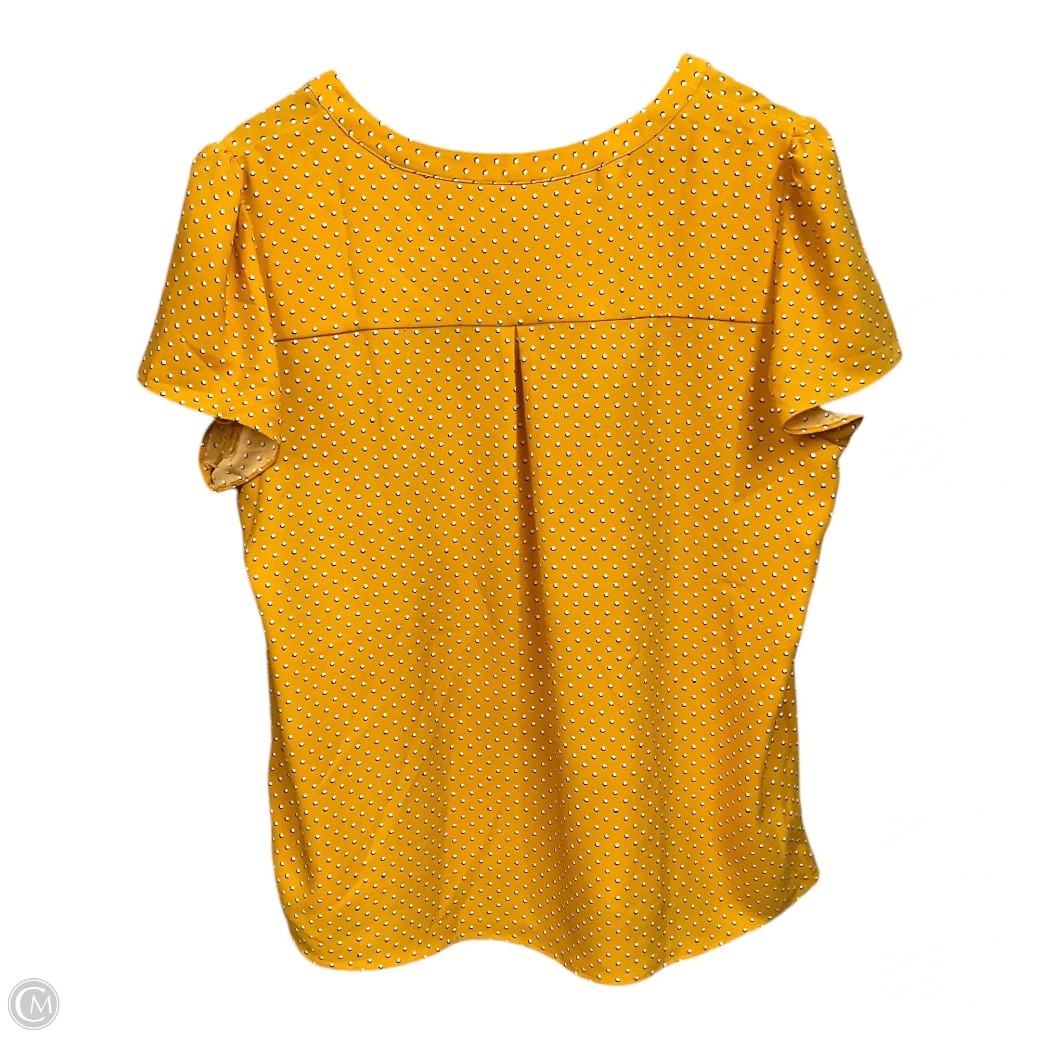 Top Sleeveless By Hilary Radley In Yellow, Size: L