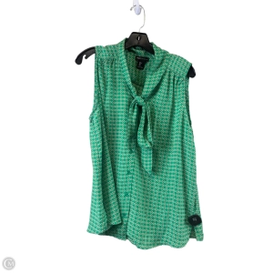 Top Sleeveless By Jones New York In Green, Size: L