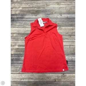 Top Sleeveless By Lady Hagen In Red, Size: M