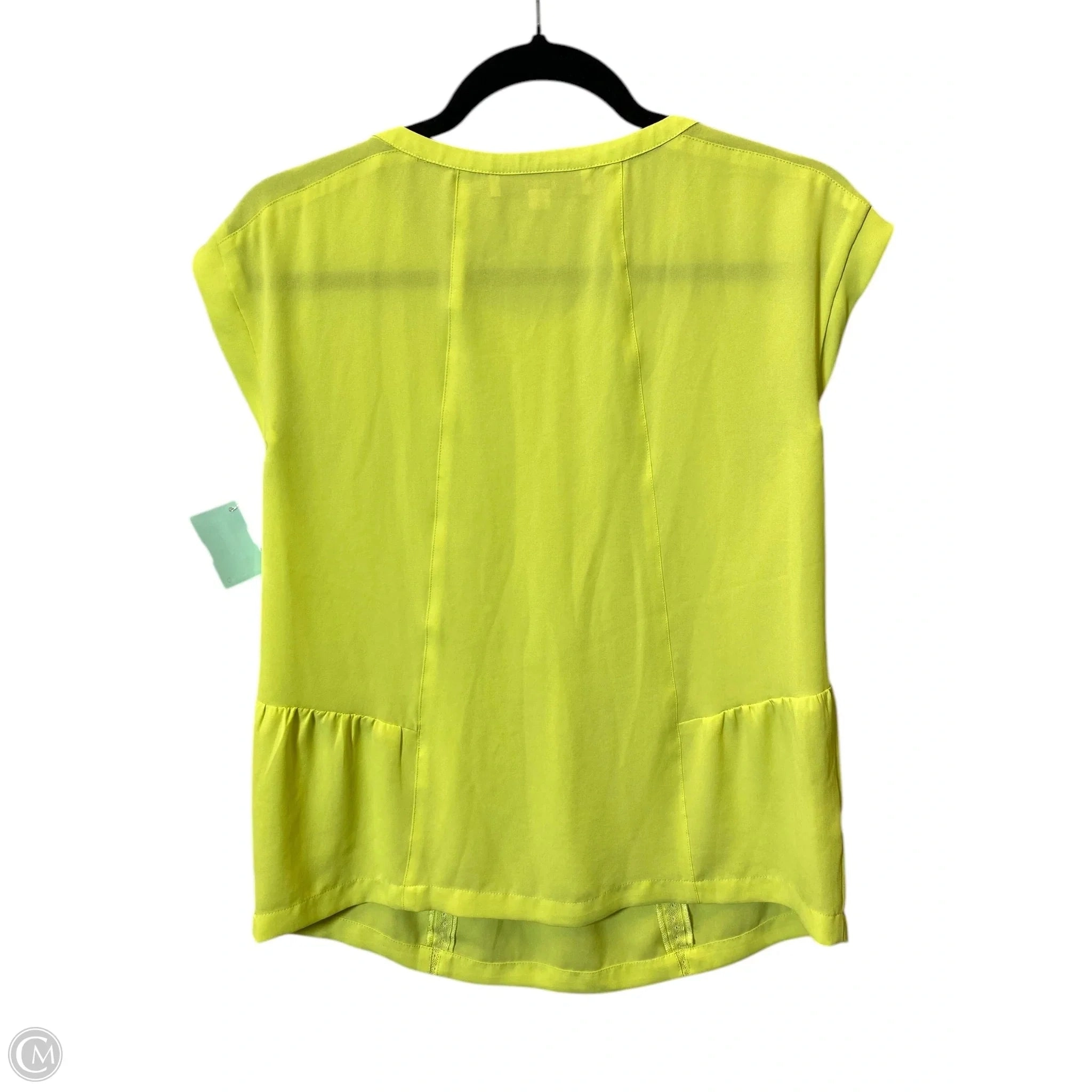 Top Sleeveless By Loft In Chartreuse, Size: Xs