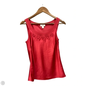 Top Sleeveless By Loft In Pink, Size: S