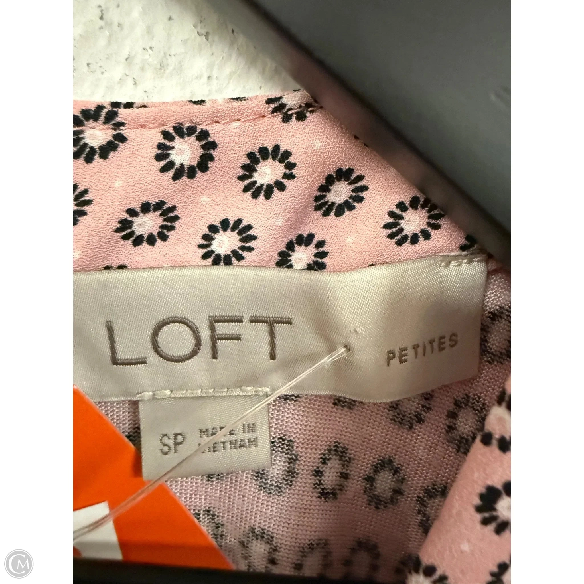 Top Sleeveless By Loft In Pink, Size: Sp