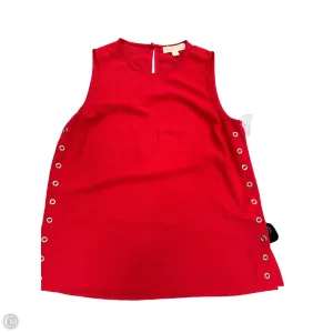 Top Sleeveless By Michael By Michael Kors In Red, Size: L