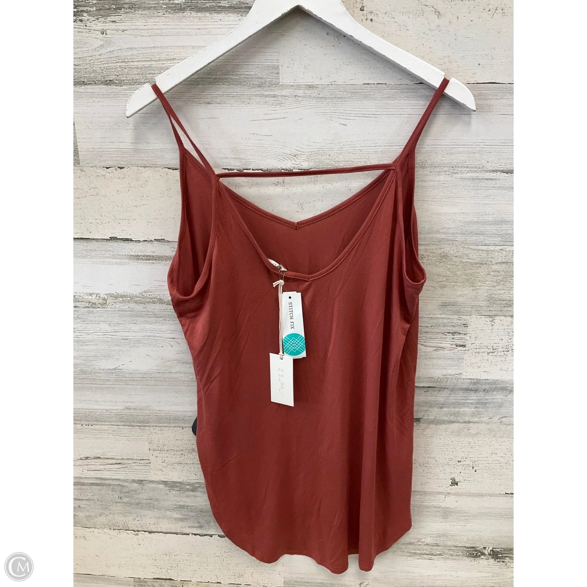 Top Sleeveless By Z Supply In Orange, Size: L