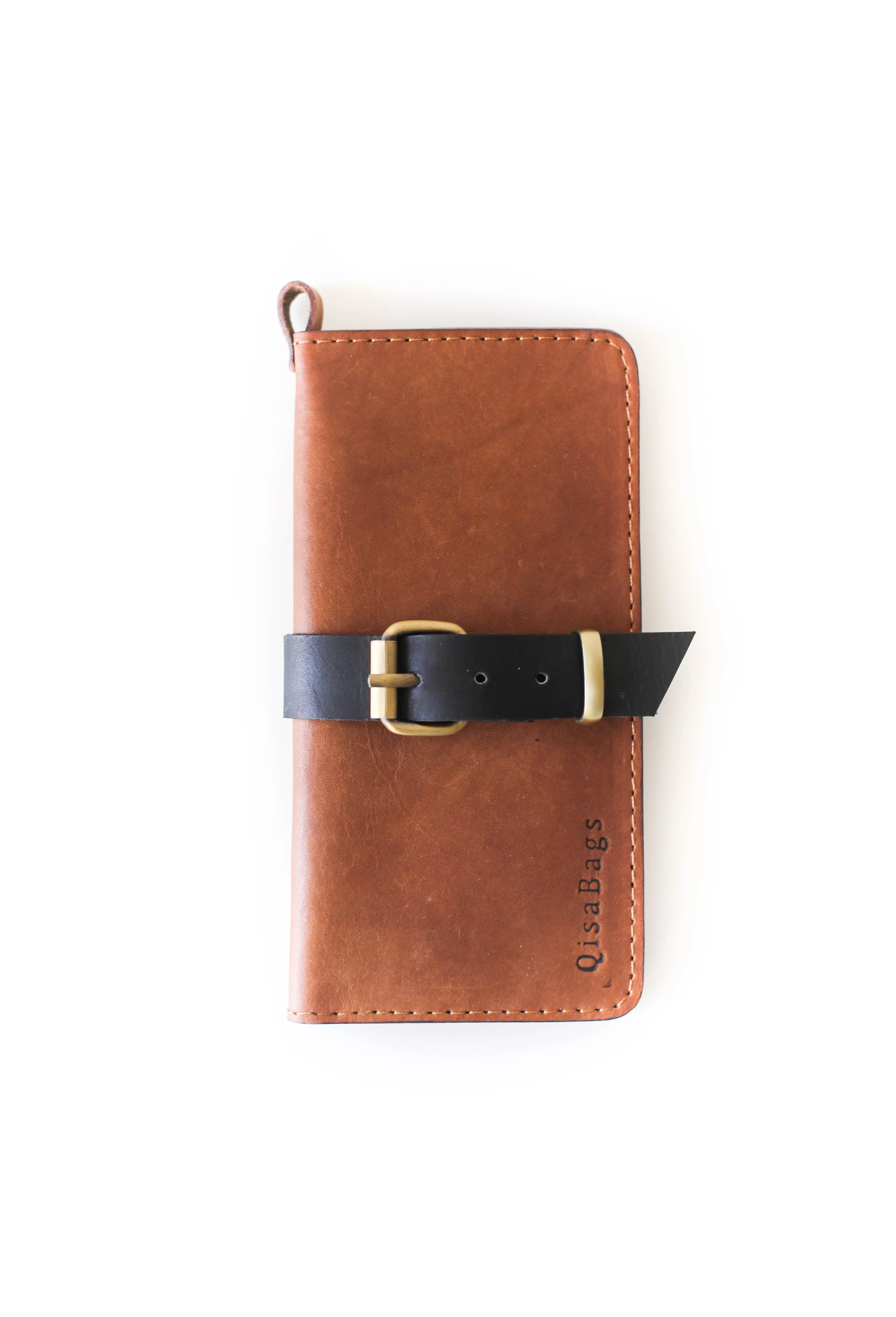 Women's Bifold Leather Wallet - Dual Color - N01