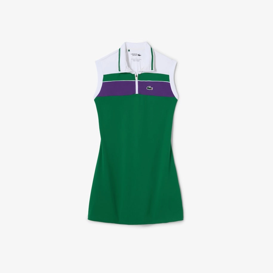 Women's Recycled Fiber Tennis Dress with Built-In Shorts Rocket/White