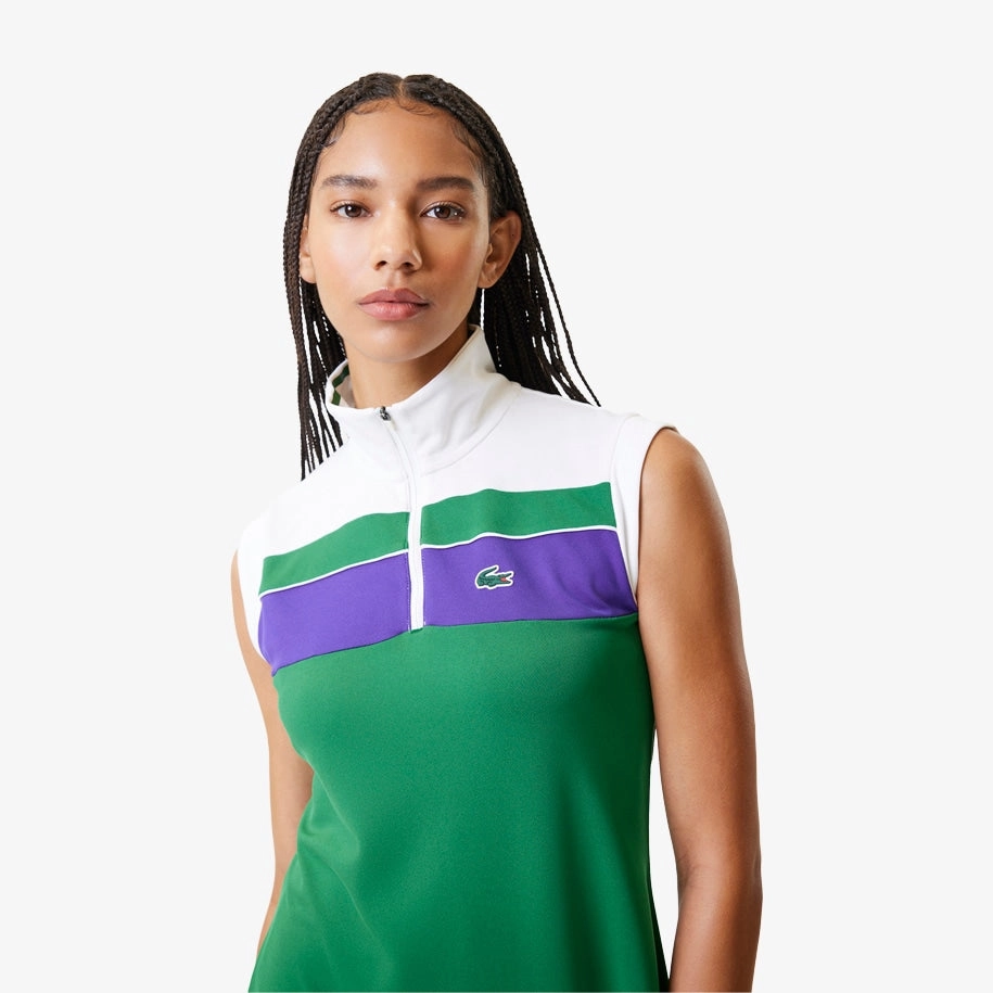 Women's Recycled Fiber Tennis Dress with Built-In Shorts Rocket/White