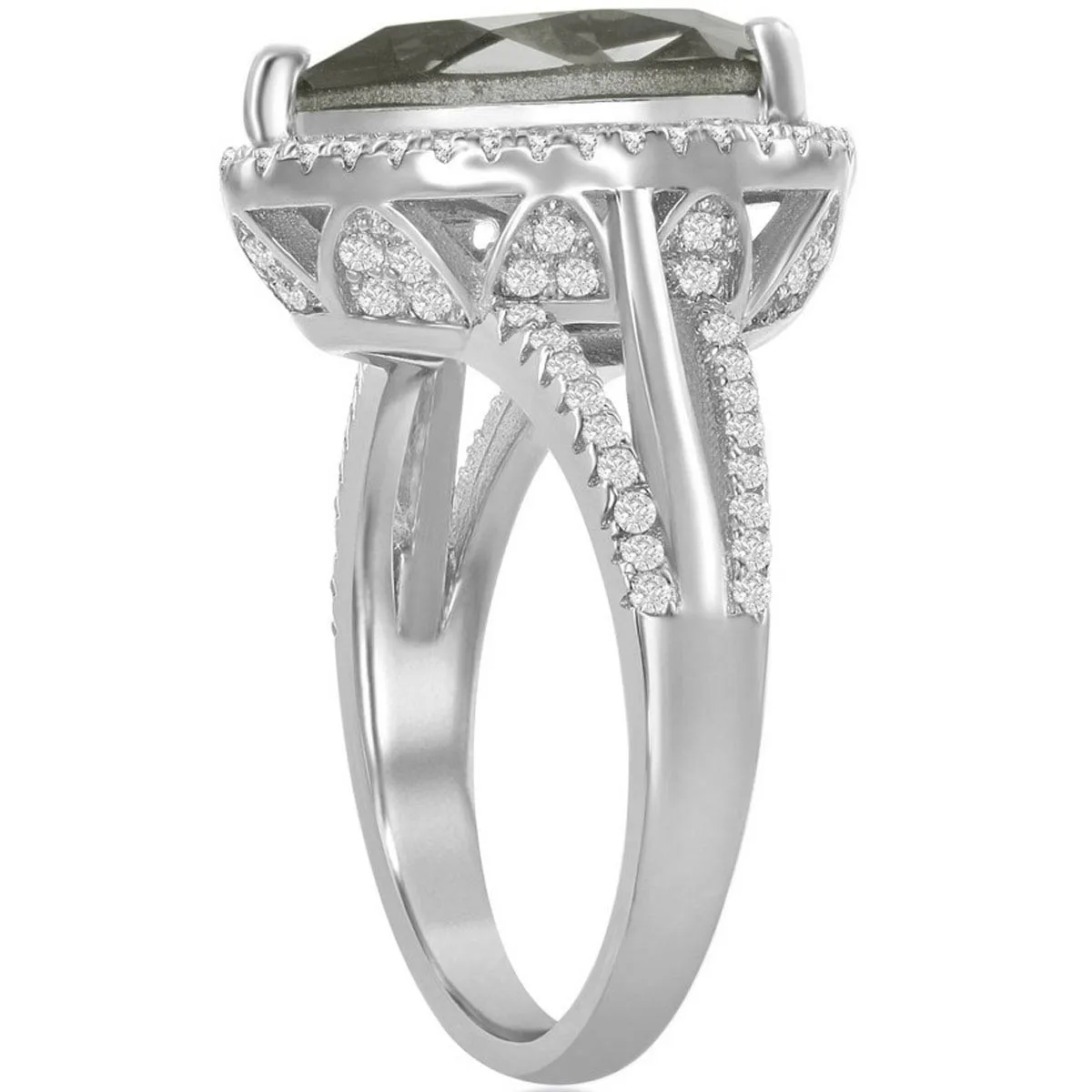 Women's Ring - Black Diamond Swarovski Element CZ, Size 9 | BLW-2421-9