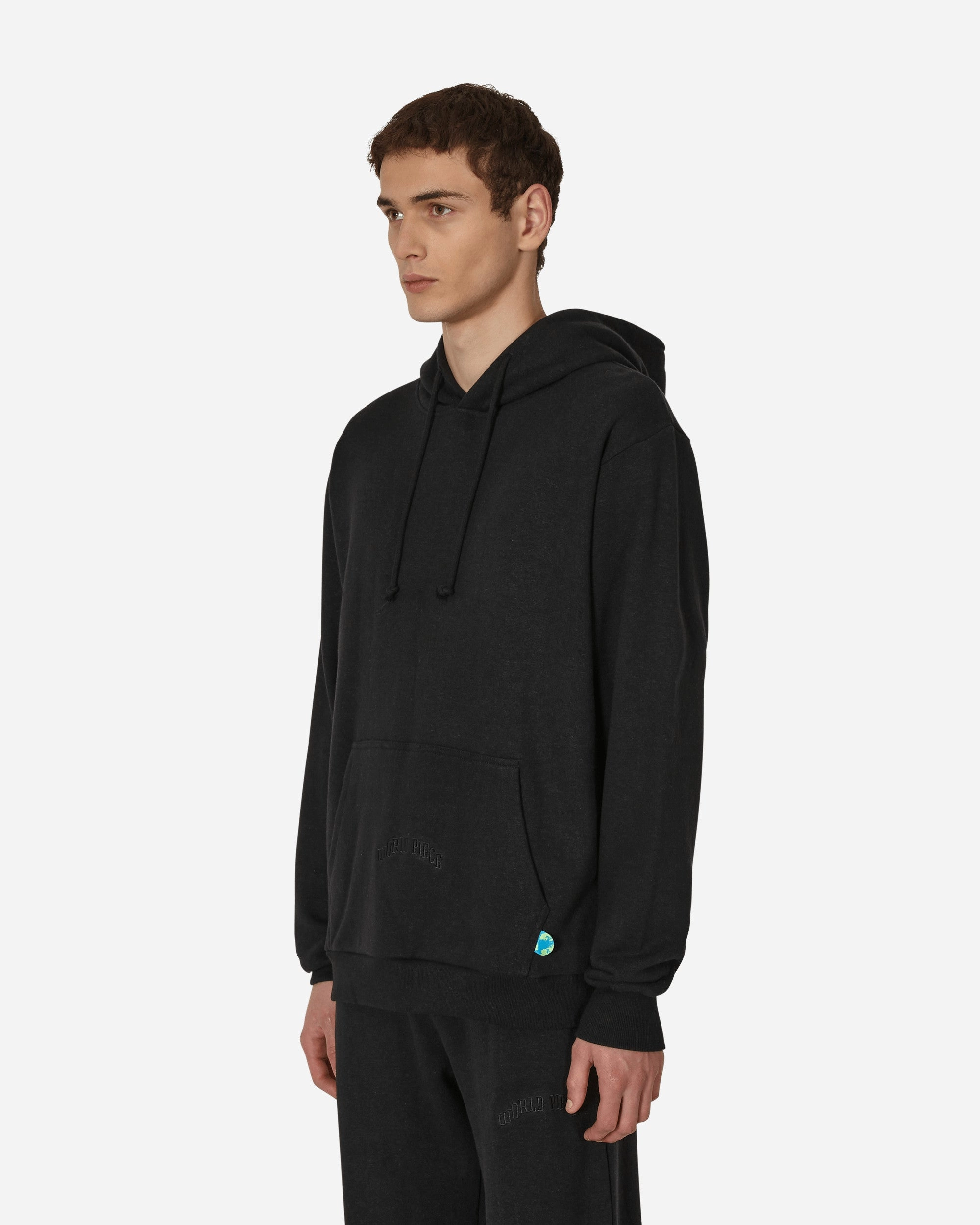 World Peace Hemp Hooded Sweatshirt Black